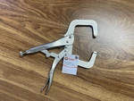 Hobart 770061 11" Locking C-clamp, New, Adjustable, Steel Zinc Plated. Fixed Price $15.00.