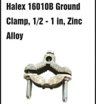 10X Halex 16010B 1/2" To 1" Zinc Ground Rod Clamps. Fixed Price $19.98.