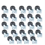 Wflnhb 24 Pack 2" Swivel Caster Wheels Rubber Base With Top Plate And Bearing.... Fixed Price $38.23.