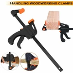 Plastic Woodworking Bar F Clamp Grip Ratchet Release Squeeze Hand Gadget Tools. Fixed Price $10.79.