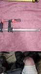 Bessey Brand Steel Bar Clamp 16" Long X 4" Deep, Very Good Condition, Pics/read. Fixed Price $23.95.