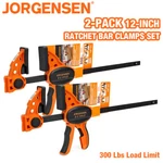 Orgensen 2-PACK Ratchet Bar Clamps Set E-z Hold Medium Duty 12 In One Hand. Fixed Price $46.99.