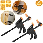 2PCS Wood Working Bar F Grip Quick Diy Ratchet Release Squeeze Clamps. Fixed Price $20.76.