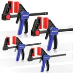 Workpro 4-PCS Mini Bar Clamps For Woodworking One-handed Clamp/spreader Plastic. Fixed Price $19.99.
