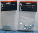 Levolor Roller Shade Inside Mount Brackets Lot Of (43244) Fs. Fixed Price $10.00.