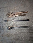 Alltrade 8 Welding-clamp Locking Pliers & Socket Ratchet Wrench Set Used. Fixed Price $5.99.
