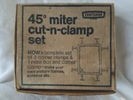 Vintage Sears Craftsman 45 Degree Miter Cut Clamp Set Box 966614. Fixed Price $25.00.