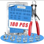 180PCS 5/16" To 1-1/2"(7-38MM) 24 Size Spring Band Hose Clamps Assortment Kit.... Fixed Price $35.99.