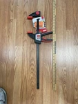 Bessey Ezs One Handed Clamp Opening: 450MM Depth: 80MM 45-8 18 X 3 1/8. Fixed Price $25.00.