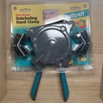 Wolfcraft One Hand Ratcheting Band Clamp 16' Strap 4 Variable Angle Corner Jaws. Fixed Price $54.95.