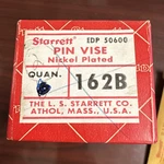 Starrett No. 162B Pin Vise Nickel Plated Edp 50600 Athol Mass Usa. Fixed Price $24.99.