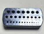Great Lakes Pressed Steel Drill Bit Stand Used. Fixed Price $20.00.