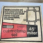Sears Craftsman 45 Degree Miter Cut Clamp Set In Box 966614. Fixed Price $30.00.