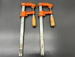 Vintage Jorgensen 2PC 3712-HD 12" Heavy Duty Bar Clamp Set Vgc Usa. Fixed Price $65.00.