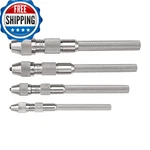 Starrett Pin Vise Set With Knurled Handles 4-PIECE .010-.200" Range Tapered Coll. Fixed Price $282.89.