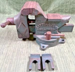 Vintage Littlestown No. 400 Swivel Anvil Bench Vise W/ Pipe Jaws - Made Usa. Fixed Price $79.95.