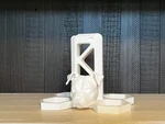 Pitbull AR15 Stand White 3D Printed Tactical Gun Display Mount. Fixed Price $37.99.