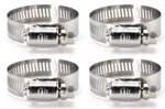 Four Sae Size 6, 3/8" To 7/8" All 300 Ss Steel Worm Drive Hose Clamps JW006S. Fixed Price $9.97.