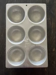 Vtg Wilton Mini Ball Aluminum Cake Pan 1987 2105-1750 Six Cavity. Fixed Price $13.29.