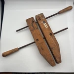 Vintage Sears Craftsman Wooden Parallel Jaw Clamps 14" Model #66639-10. Fixed Price $10.00.