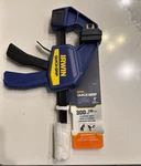 Irwin Quick-grip Bar Clamp, One-handed, Medium-duty, 6-INCH (1964717), Blue. Fixed Price $18.98.