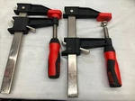 Lot Of 2- Bessey Clutch Bar Clamps Nickel Plated GSCC3.506(X2) & GSCC3.512. Fixed Price $47.00.