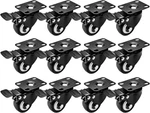 Online Best Service Swivel 1.5" Caster Wheels Rubber Base With Top Plate & Bear. Fixed Price $47.69.