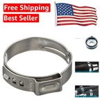 Stepless One-ear Hose Clamp, 7MM Width, Bulk Pack Of 100 For Secure Connections. Fixed Price $38.69.