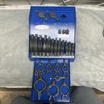Brown & Sharpe 26PIECES W/case 599-793-1 Work Driving Dog Set 1/4-2" Vintage!!. Fixed Price $1295.00.
