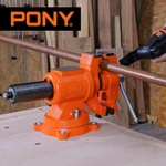 Pony Heavy Duty Bench Vise 5-INCH Jaw Width And Opening 360-DEGREE Swivel Base. Fixed Price $125.99.