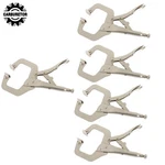 5 Pieces Adjustable 11" Locking C-clamp Pliers Grip With Swivel Pad Vise Jaws. Fixed Price $27.41.