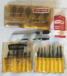 Vintage Sears Craftsman Wood Screw Pilot Bit Set 9-4204 & Boring 9-2082. Fixed Price $29.69.