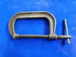 1 Ea. Wright 90406B Drop Forged C-clamp Deep Throat In W/ Full Screw Usa. Fixed Price $49.50.