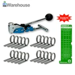 Band-it T30069 Tool + CP0799 (qty 20) 1.75 Inch Galvanized Center Punch Clamps. Fixed Price $159.95.