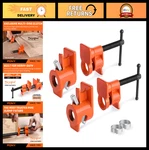 2-PACK Wood Gluing Pipe Clamp Fixture For 1/2 Inch Black Heavy Duty Tools. Fixed Price $55.79.