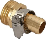 Orbit Male Hose Solid Brass Shank Mender 3/4 In. Fitting W/ Clamps Barbed. Fixed Price $12.99.