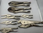 Lot Of 7 Vise Grip 10WR, 10R, 6LN, 4LN, 4WR & Craftsman 45341, 45343. Fixed Price $44.00.