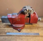 Rare Vintage Starrett 015 Vise & Anvil 5" Jaws W/ Brass Plates Opens 4 Us. Fixed Price $338.00.