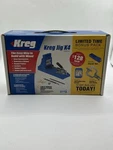 Kreg Jig K4 Pocket Hole System Kit Bonus Pack - Mini, Screws, 2 Face Clamp. Fixed Price $74.99.