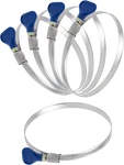 Fulton 6 Inch Thumb Screw Key Adjustable Stainless Steel Hose Clamps - 5 Pack. Fixed Price $15.85.