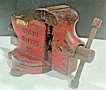 Ci Swivel Bench Vise Anvil Horn & Flat Surface Screw Lever Round Movement Mark. Fixed Price $140.00.