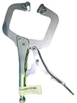 Pittsburgh 39535 11" Swivel Pad C-clamp Locking Plier Chrome Finish 3-3/8" Jaw. Fixed Price $9.10.