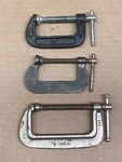Lot Of 3 C-clamps (2) Inch & (1) Cincinnatti Tool Co.. Fixed Price $5.00.