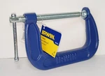Irwin Steel 4" C- Clamp Blue Silver 1901234. Fixed Price $5.95.