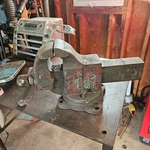Vintage Heavy Duty Chas Parker 824 4" Swivel Bench Vise 80 Lbs. Machinists. Fixed Price $147.00.