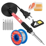 Ceramic Heating 60W Soldering Iron Kit With Stand - Perfect For Hobbyists & Pros. Fixed Price $27.99.