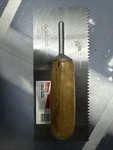 Goldblatt V-notched Carbon Steel With Wood Handle 1/4 X 3/16" G02133. Fixed Price $10.00.