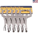 Irwin Vise Grip 11R 11" Clamp Locking Regular Tip Easy Release Pliers 5 Pack. Fixed Price $251.76.
