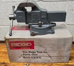 Vintage Nos Ridgid Machinists Vise 3-1/2" Jaw Swivel Base 33 Simplex New. Fixed Price $499.99.