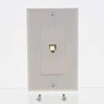 Leviton Off-white Decora Jack Wall Plate 6-WIRE Modular Telephone C2677-W. Fixed Price $8.54.